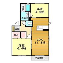 山口県下関市豊浦町大字小串234-8（賃貸アパート2LDK・1階・53.28㎡） その2