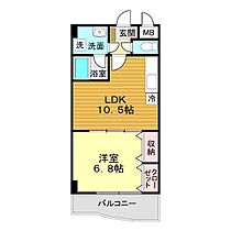 山口県下関市上新地町3丁目4-26（賃貸マンション1LDK・7階・40.05㎡） その2