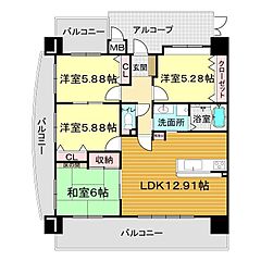 物件の間取り