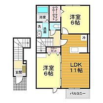 山口県下関市前田1丁目13番5号（賃貸アパート2LDK・2階・57.10㎡） その2