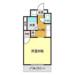 間取図画像 1K