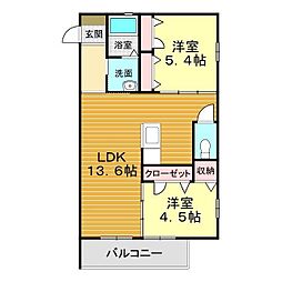 間取図画像 2LDK