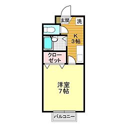 間取図画像 1K