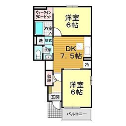 間取図画像 2DK