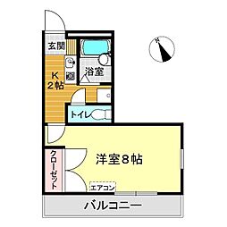 間取図画像 1K