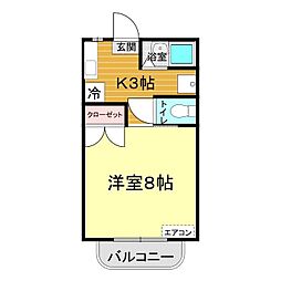 間取図画像 1K