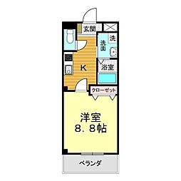 間取図画像 1K