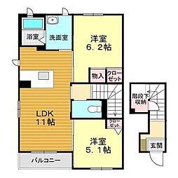 間取図画像 2LDK