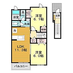 間取図画像 2LDK