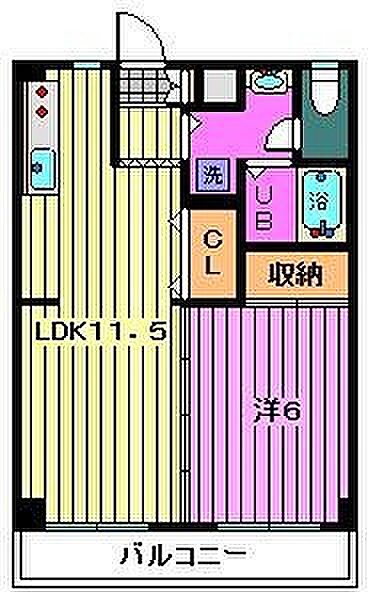 YAMANAKAマンション 302｜埼玉県川口市三ツ和２丁目(賃貸マンション1LDK・3階・41.25㎡)の写真 その2