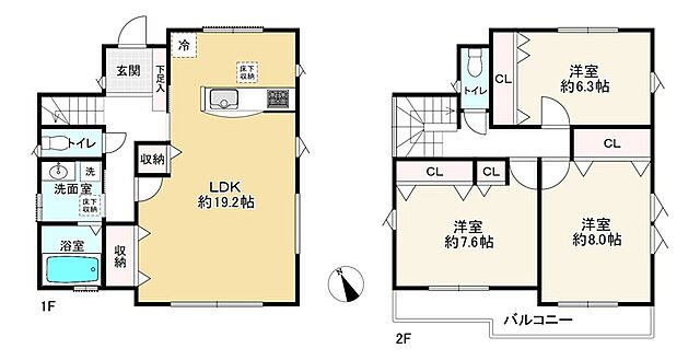 間取り 武蔵村山市残堀2丁目