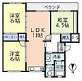 高倉台6-1団地22号棟4階5.5万円