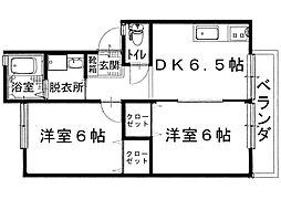 間取図画像 2DK