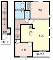 オーベルジュ  ｜ 京都府福知山市土師新町１丁目（賃貸アパート2LDK・2階・60.87㎡） その2