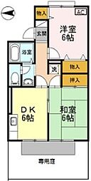 間取図画像 2DK