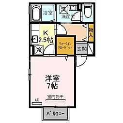 マ・メゾン 1Kの間取図画像