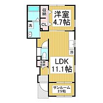 長野県長野市里島（賃貸アパート1LDK・1階・42.98㎡） その2