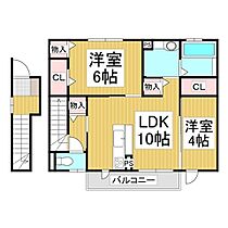 フローラＫII　Ａ棟  ｜ 長野県長野市青木島町綱島（賃貸アパート2LDK・2階・58.00㎡） その2