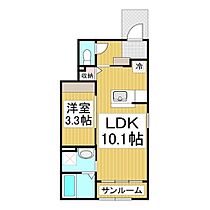 長野県長野市篠ノ井布施五明（賃貸アパート1LDK・1階・35.55㎡） その2