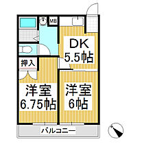 タニケンハイツ  ｜ 長野県埴科郡坂城町大字南条（賃貸アパート2K・2階・39.00㎡） その2