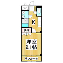 フラワーパレス  ｜ 長野県長野市篠ノ井岡田（賃貸アパート1K・1階・30.96㎡） その2