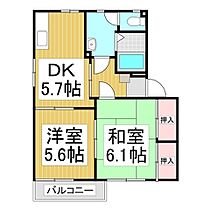 コート岡田屋　D棟  ｜ 長野県長野市川中島町今井（賃貸アパート2K・1階・42.48㎡） その2