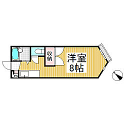 千曲昭和ビル ワンルームの間取図画像