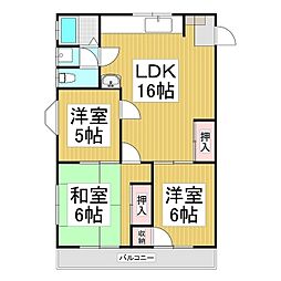 ネスト・アップルハイツA 3LDKの間取図画像