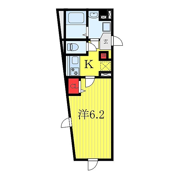 アトリオフラッツ板橋本町 404｜東京都板橋区大和町(賃貸マンション1K・4階・21.86㎡)の写真 その2
