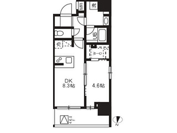 アジールコート板橋本町 505｜東京都板橋区本町(賃貸マンション1LDK・5階・35.28㎡)の写真 その2