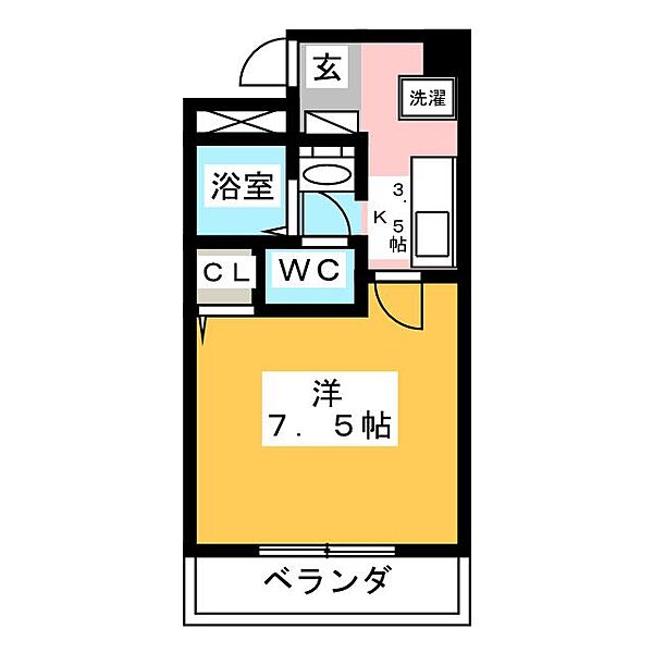 グレースハイツ新栄 ｜愛知県名古屋市中区新栄２丁目(賃貸マンション1K・5階・24.73㎡)の写真 その2