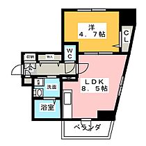 ブロンクス大須  ｜ 愛知県名古屋市中区松原２丁目（賃貸マンション1LDK・2階・35.70㎡） その2