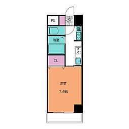 GP栄本町通り 8階1Kの間取り