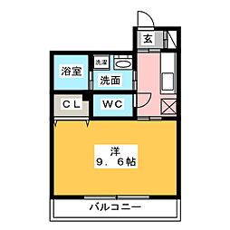 BERG大須 4階1Kの間取り