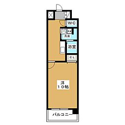 Gramercy Sakae 10階1Kの間取り