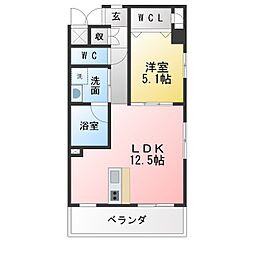 Starheights3 1LDKの間取図画像