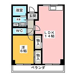 間取図画像 1LDK