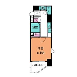 プレサンス鶴舞グリーンパーク 1Kの間取図画像