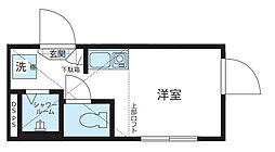 JR総武線 大久保駅 徒歩5分の賃貸アパート 2階ワンルームの間取り