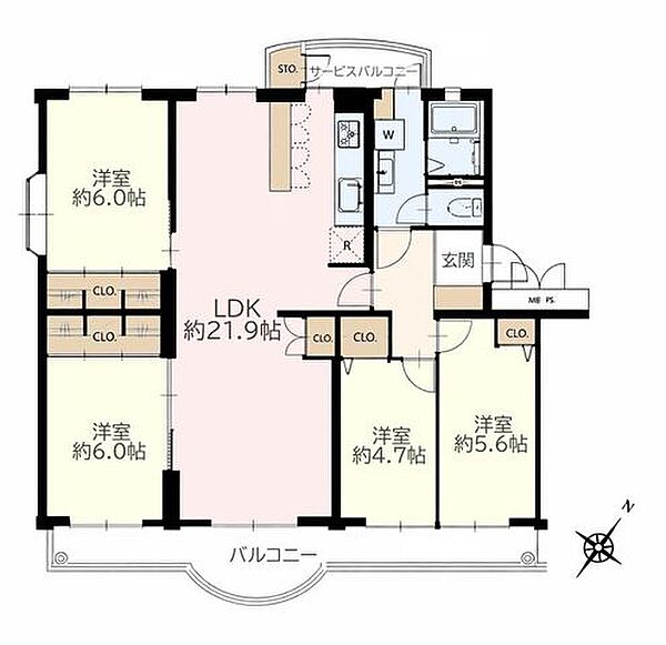 間取りを拡大表示