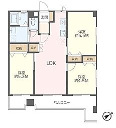 シティメイト鶴瀬 3LDKの間取図画像