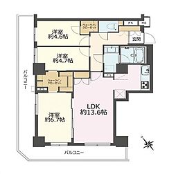 藤和志木タワー 3LDKの間取図画像