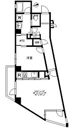 東急田園都市線 江田駅 徒歩2分の賃貸マンション 4階1LDKの間取り