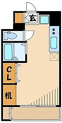 アズたまプラーザレジデンス 1Kの間取図画像