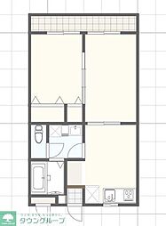 シュトラール 2DKの間取図画像