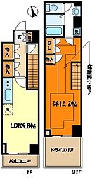 ステージグランデ宮崎台 1LDKの間取図画像