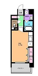 GRACIA武蔵中原 ワンルームの間取図画像