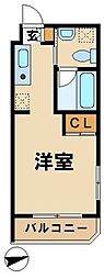 ヴァージュアル横浜あざみ野 ワンルームの間取図画像