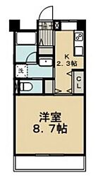 松本ビル 1Kの間取図画像