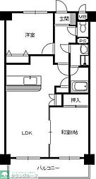 メディコーポ都筑 2LDKの間取図画像
